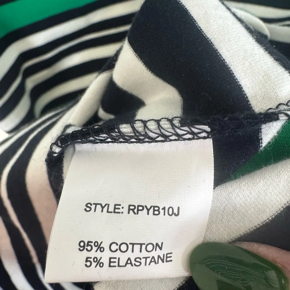 NWT‎ Meadows & Byrne Striped Boatneck Jersey Dress